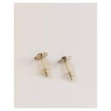 Sterling Silver 925 Flower Stud Earrings with Marcasite-Style Accents Petite