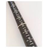 Sterling Silver Thin Stacking Ring w/ Small Black Round Stone, Bezel Set, Size 6