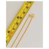 Sterling Silver 925 Gold Plated Clear Stone Knot Pendant Necklace