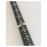 Sterling Silver Adjustable Leaf Pattern Band Ring Size 5 Open Wrap