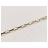 Italian Sterling Silver I Heart U Cutout Bar ID Bracelet 925 Chain