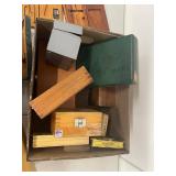 Vintage Machinist Tool Boxes Lot Standard Gage Company Tumico Wood Metal Storage Cases