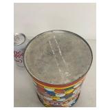 Vintage Jaw Teasers 1Â¢ Bubble Gum Advertising Store Counter Tin Canister Jar Litho