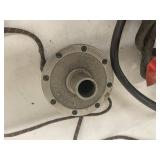 Vintage Bellows transformer, Kingston battery charger, Dictograph phono unit and lamp parts lot