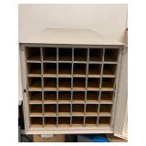 PlanHold Square Tube Roll File Poster Storage Cabinet 36 Slot Metal Plan File Organizer