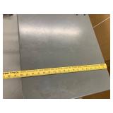 Little Giant gray steel 2-shelf utility platform cart with handle and red casters