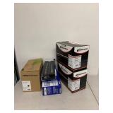 Printer toner cartridge bundle Innovera CF280X, HP 143AD, CE255A, Brother TN-450, PC-301