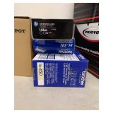 Printer toner cartridge bundle Innovera CF280X, HP 143AD, CE255A, Brother TN-450, PC-301