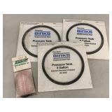 Binks Pressure Tank 2 Gallon Solvent Gasket 83-1419 (3) + Speedaire Replacement Kit Lot