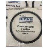 Binks Pressure Tank 2 Gallon Solvent Gasket 83-1419 (3) + Speedaire Replacement Kit Lot
