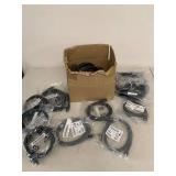 Box of Assorted Computer Power USB and Data Cables Mixed Lot New Sealed and Used