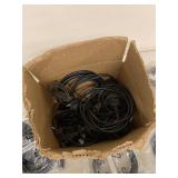 Box of Assorted Computer Power USB and Data Cables Mixed Lot New Sealed and Used