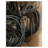Box of Assorted Computer Power USB and Data Cables Mixed Lot New Sealed and Used
