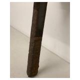 Handmade Welded Metal Hammer Sculpture with Star Design Rustic Industrial Art Decor