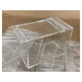 Bulk Clear Acrylic Hinged Lid Display Storage Boxes Small Containers Retail Counter Lot