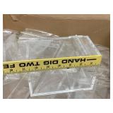 Bulk Clear Acrylic Hinged Lid Display Storage Boxes Small Containers Retail Counter Lot