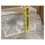 Bulk Clear Acrylic Hinged Lid Display Storage Boxes Small Containers Retail Counter Lot