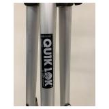 Pair Quik Lok SP-180 Adjustable Aluminum Tripod Equipment Stands Systems Made in Italy