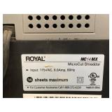 Royal MC14MX 14-Sheet MicroCut Paper Shredder 115VAC 6.0A Office Bin on Casters Black
