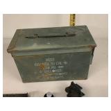 US .50 Cal Ammo Can A557 with 1911 .45 ACP 7rd Magazine, Revolver Grip & 3 Speedloaders