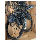 Bulk wired USB computer headsets mixed Logitech Sennheiser on-ear with mics for parts