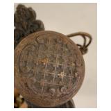 Vintage Sargent & Co Cast Iron Door Knob Set w/ Brass Surface Bolts & Hardware Lot