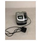 Amano PIX-55 Electronic Time Clock Recorder w/ Power Adapter Silver Office Use Unit