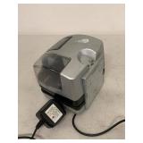 Amano PIX-55 Electronic Time Clock Recorder w/ Power Adapter Silver Office Use Unit