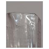 Diana Green Uranium Glass Holder & Estraus Materna Ribbed Clear Baby Formula Measuring Cup