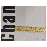 Industrial metal city/state name signs 36 x 6 in each warehouse decor Atlanta Kent York