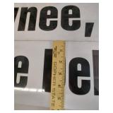 Set of 13 Spee-Dee Delivery Route Destination Metal Truck Signs City State Panels