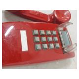 CORTELCO Red Corded Touch-Tone Desk Telephone Emergency 911 Only Phone 555417VBA-20M USA