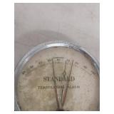 Vintage Standard Thermometer Inc Boston USA Industrial Temperature Alarm Gauge Fahrenheit