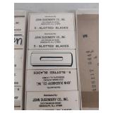 John Dusenbery 88-178-1-CGI Slotted Blades Lot ~350+ Industrial Machine Cutter Refills