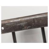 Vintage Industrial Metal Lab Workshop Stool Rustic Square Seat Heavy Duty Loft Decor