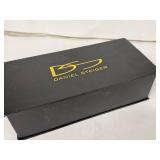 Daniel Steiger Aviator Sunglasses - Gold Tone Frame, Blue Mirror Lenses