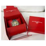 Swiss Legend Evolution SL-50064-07 Chronograph Watch - Gold Dial, Black Rubber Strap