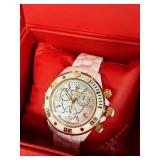 Swiss Legend Karamica SL-3000-WMGCR White Ceramic Chronograph Watch