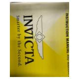 Invicta Signature II Collection Chronograph Watch - Rose-Gold Bezel, Black Dial, Brown Leather