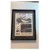 FRAMED Vikings autographed Metrodome Photo