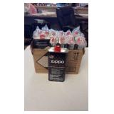 (12) ZIPPO lighter fuel 12oz containers