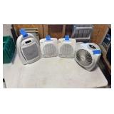 (4) PERSONAL space heaters: Honeywell, Comfort Zone, Holmes 1Touch