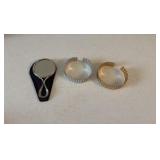 (2) NAPIER bracelets and a vintage hand mirror