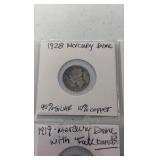 (20) MERCURY Dimes 1904-1941