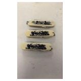 (6) SCRIMSHAW knives