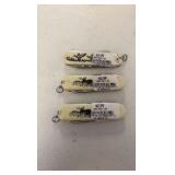 (6) SCRIMSHAW knives