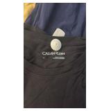 (4) PAIRS of jeans, leggings, (3) Calvin Klein shirts, Nautica shirt, and new balance wind breaker