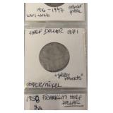 COINS: Collectible lot, Kennedy, Franklin, and silver dollars