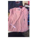 (4) PAIRS of jeans, leggings, (3) Calvin Klein shirts, Nautica shirt, and new balance wind breaker