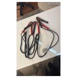 SOCKET set, jumper cables, axe, and flash light